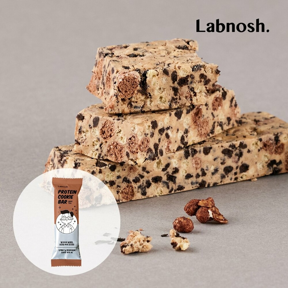 [Thick&amp;Crunchy] Labnosh Protein Cookie Bar #Milk Tea 35g
