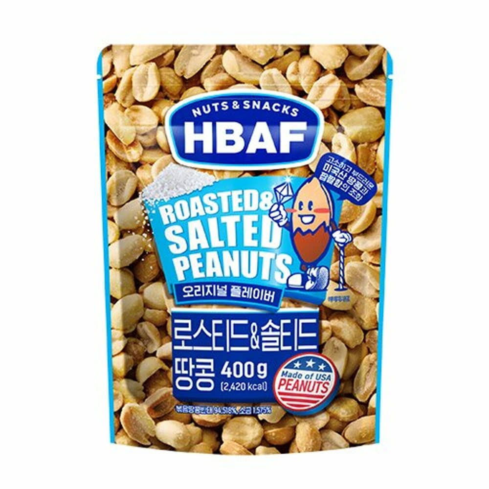 HBAF Roasted &amp; Salted Peanuts 400g