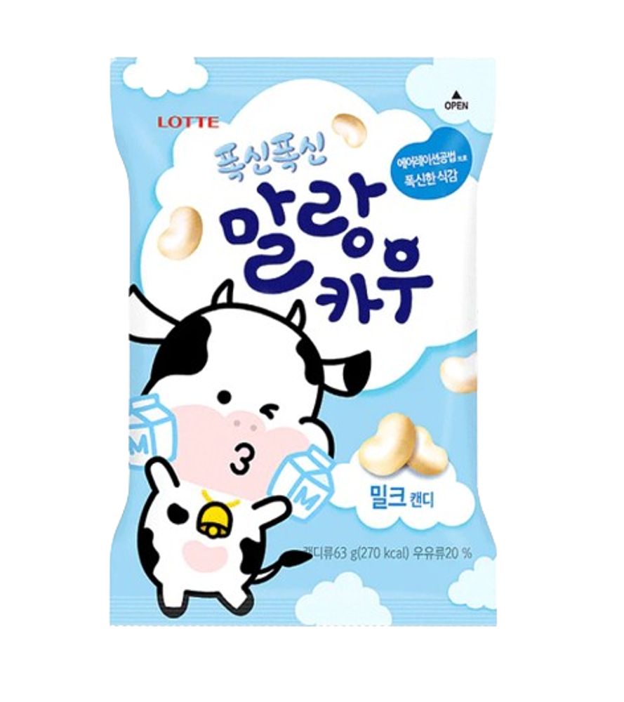 Lotte Malang Cow Soft Candy Milk
