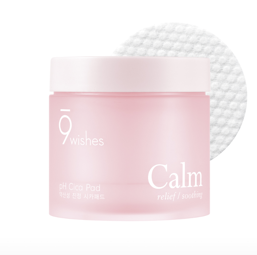 9wishes pH Calm Cica Toner Pads 70 Sheets
