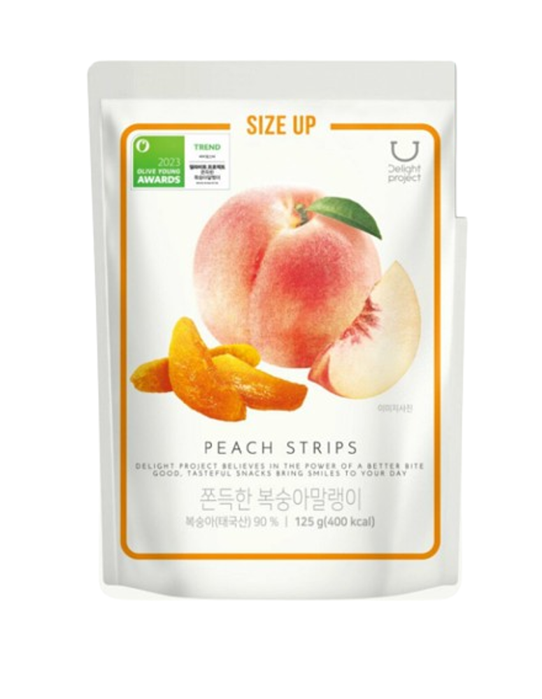 Delight project Peach Strips 125g