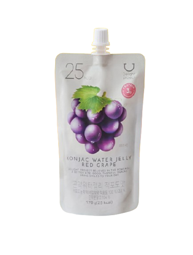 Delight Project Konjac Water Jelly Red grape flavor 170g