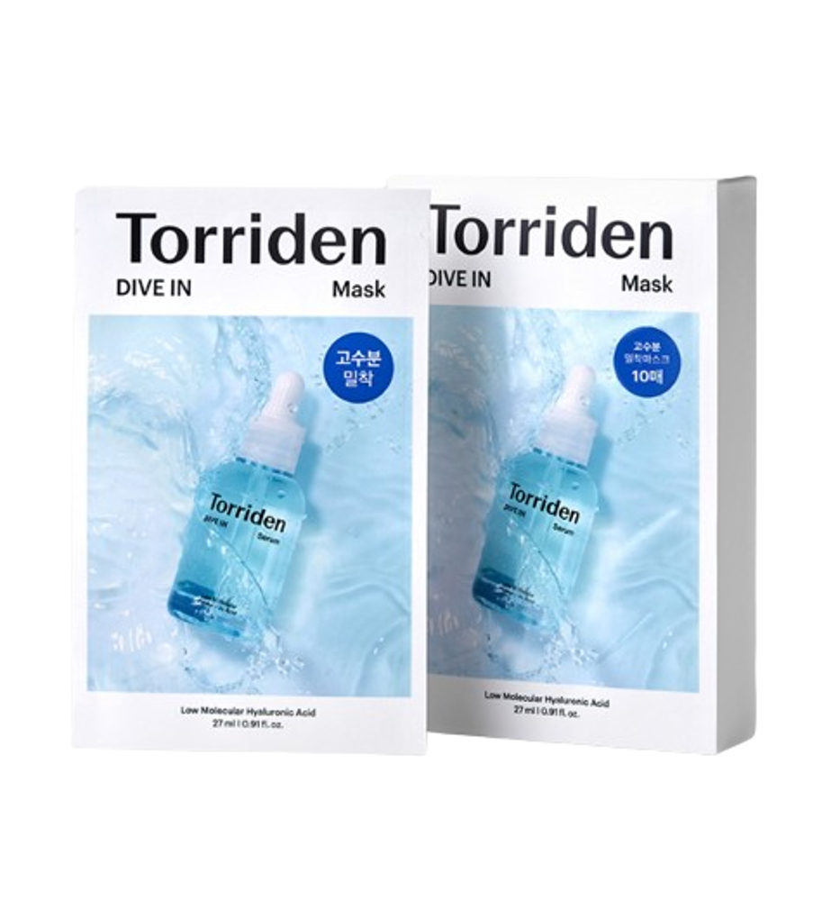 Torriden Dive-In Low Molecule Hyaluronic Acid Mask Sheet 10P